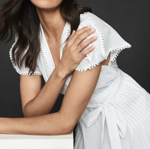 NWT REISS | Gemina Embroidered Mini Dress - Picture 7 of 8